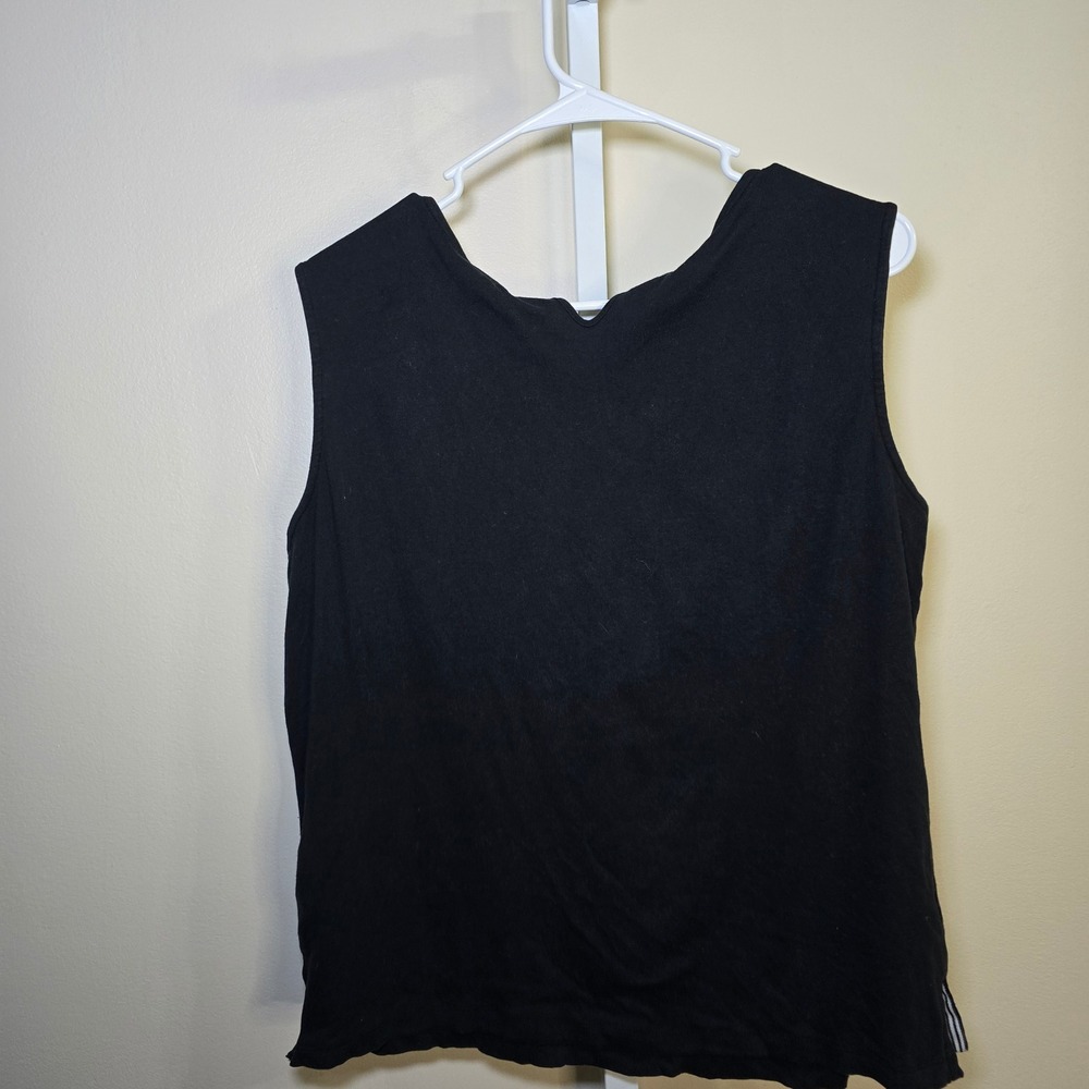 Brooks Brothers 346 Black Sleeveless Tank Top Women's XL Casual - Picture 4 of 4